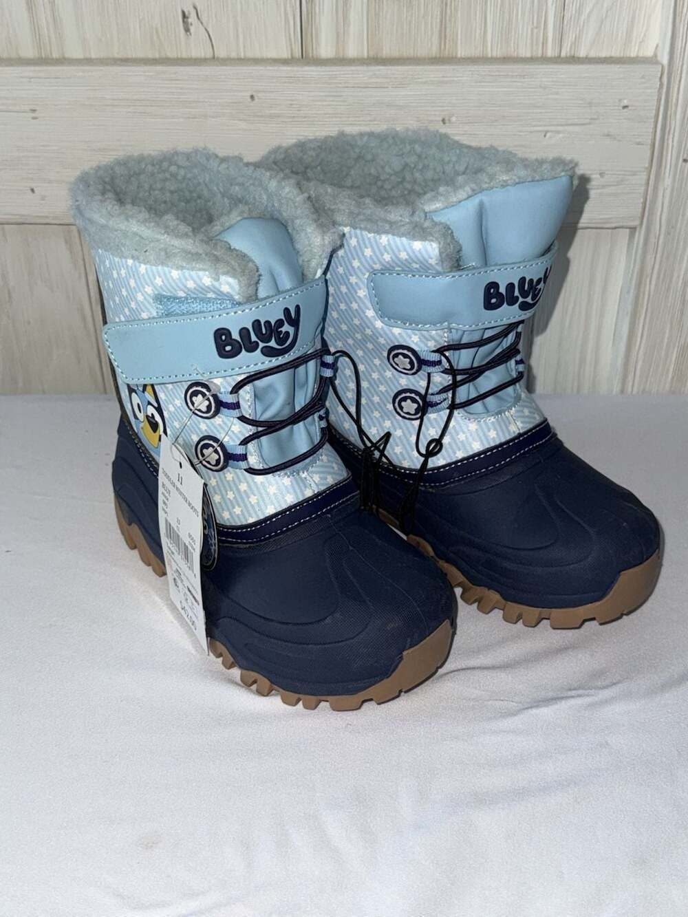 Ground Up Bluey Toddler Winter Boots Size 11 Blue Snow Boots